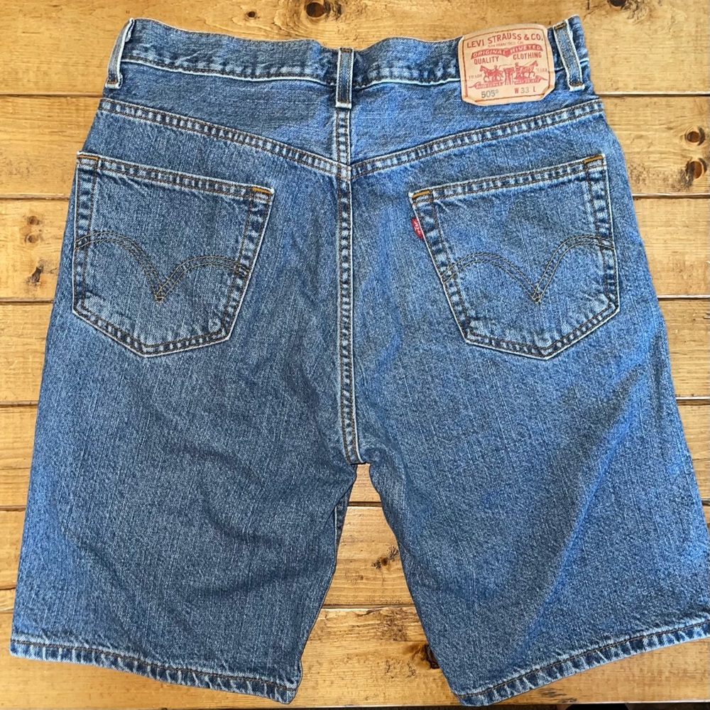 Levi’s 505 Vintage High Rise Jean Shorts 33”Waist